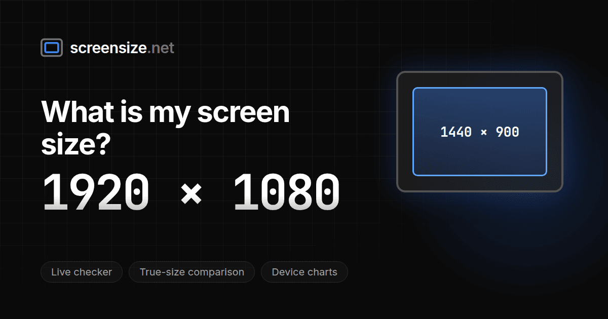 What Is My Screen Size?